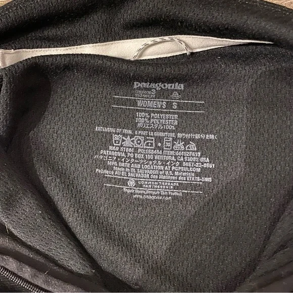 Black Patagonia Quarter Zip Base Layer Long Sleeve Capilene Top - Picture 4 of 8